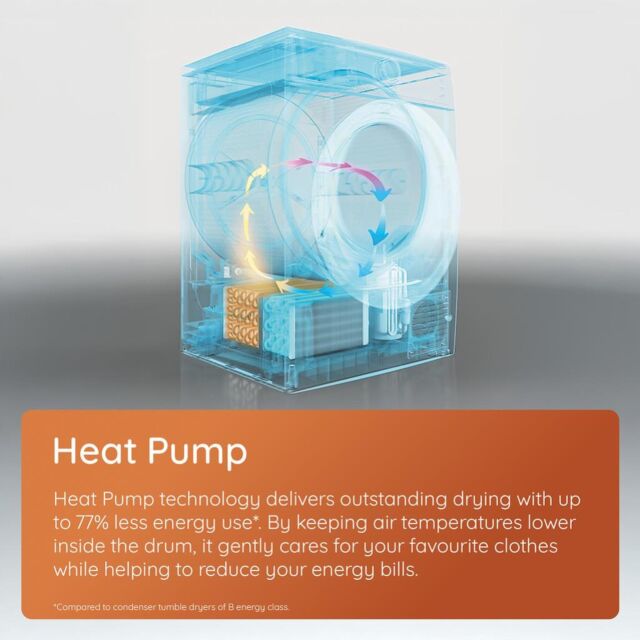 Hotpoint C HD 93M GG UK 9kg Heat Pump Tumble Dryer