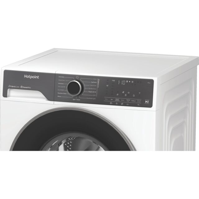 Hotpoint HB103WWCAREUK Fabric Care Freestanding 10kg 1400rpm Washing Machine with HomeWhiz - White