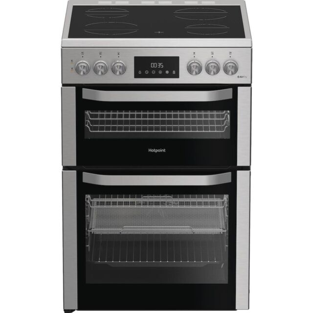 Hotpoint HDE6VDCAX 60cm Electric Cooker with Ceramic Hob