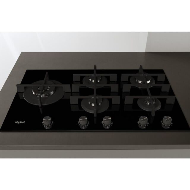 Whirlpool GOWL 958/NB W Collection Gas Hob 5 Burners 90cm - Black