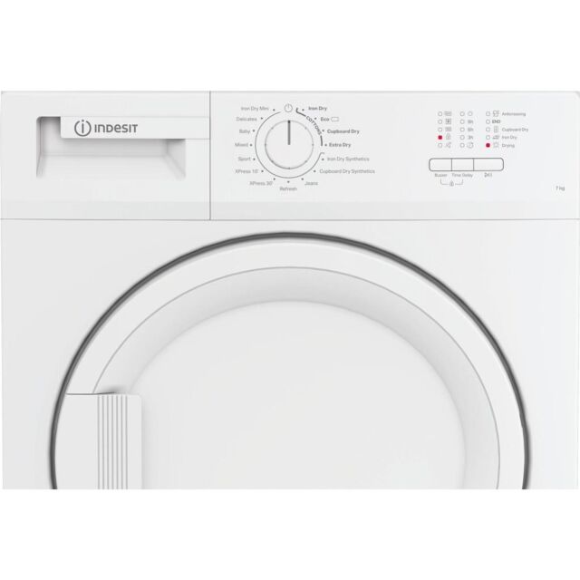 Indesit CYDC82WWGLUK 8kg Condenser Tumble Dryer - White