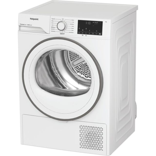 Hotpoint CHSD84MWWUK 8kg Heat Pump Tumble Dryer with ColdGuard - White