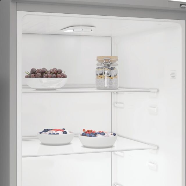 Indesit MLINS1411SEUK 367L Freestanding Low Frost Tall Larder Fridge - Silver