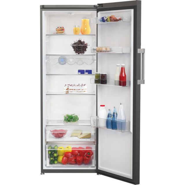 Hotpoint HPMLS1411XBR4UK 367L Freestanding Tall Larder Fridge - Dark Inox