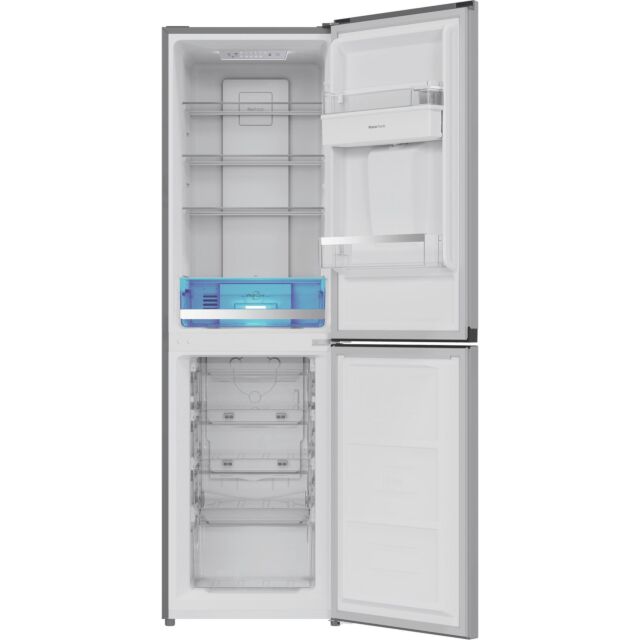 Hotpoint HPKF3241WXP4UK 244L Freestanding Total No Frost 50/50 Fridge Freezer with VitalCare and Water Dispenser - Brushed Steel