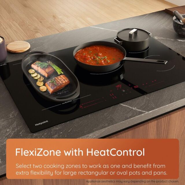 Hotpoint HTX6014DCF HeatControl 60cm Induction Hob with CleanProtect