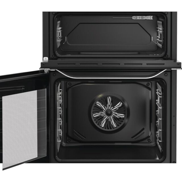 Hotpoint HDE6IDC2X Freestanding 60cm Induction Double Cooker - Inox
