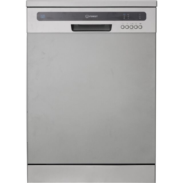 Indesit IN2FE13CNO7SUK 13 Place Setting Push&Go Freestanding Full Size Dishwasher - Silver
