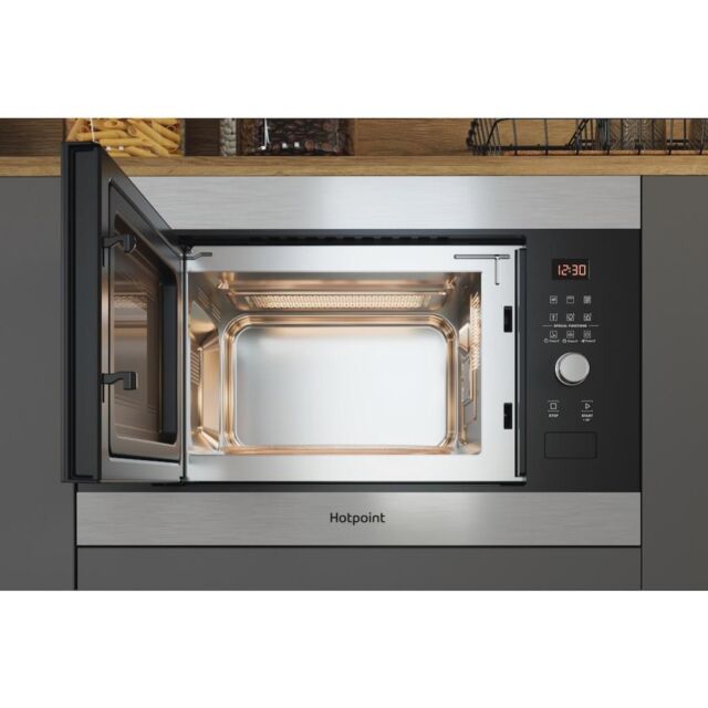 Hotpoint MF25G IX H Built-In Compact Microwave Oven - Inox