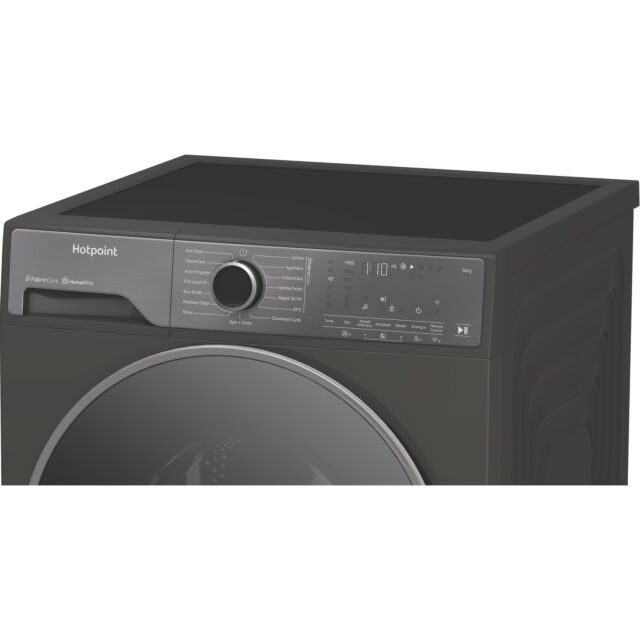 Hotpoint HP124GACAREUK 12kg 1400rpm Fabric Care Pro Washing Machine with HomeWhiz - Manhattan Grey