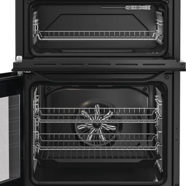 Hotpoint HDE6IDC2B1 Double Oven Electric Cooker with Induction Hob - Black