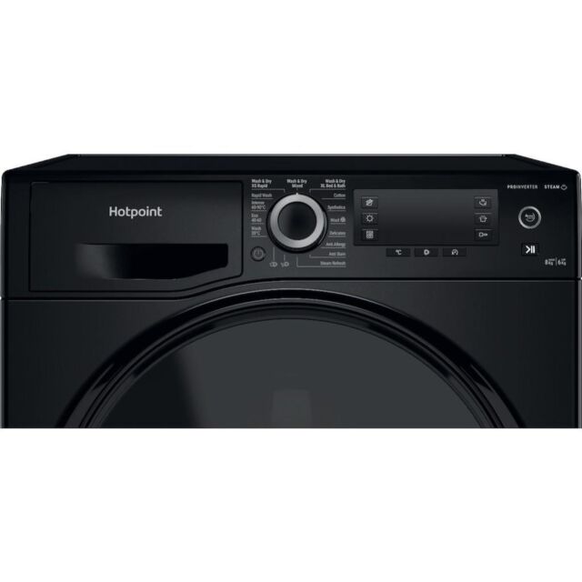 Hotpoint NDD86448BDAUK ActiveCare Freestanding 8+6kg Washer Dryer - Black