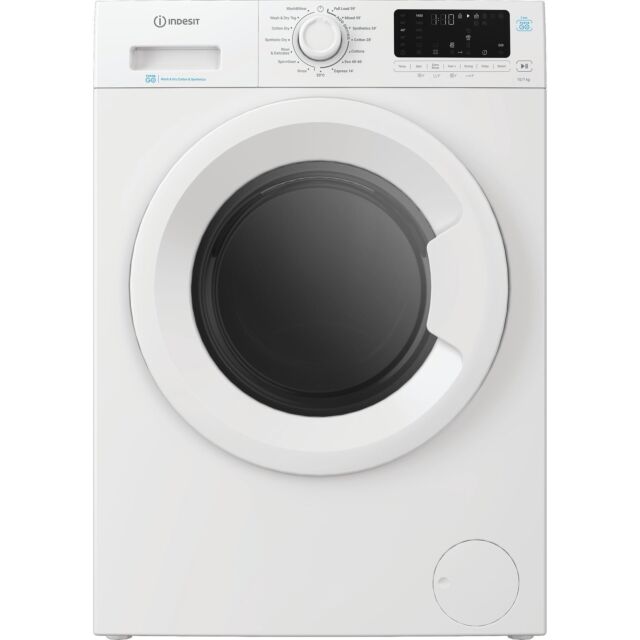 Indesit IDP10747PUSHGOUK 10kg Wash 7kg Dry 1400rpm Freestanding Washer Dryer with Steam - White