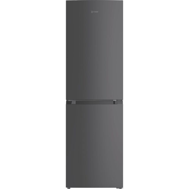 Indesit INKS3251XR4UK 257L Freestanding Low Frost 50/50 Fridge Freezer - Black Steel