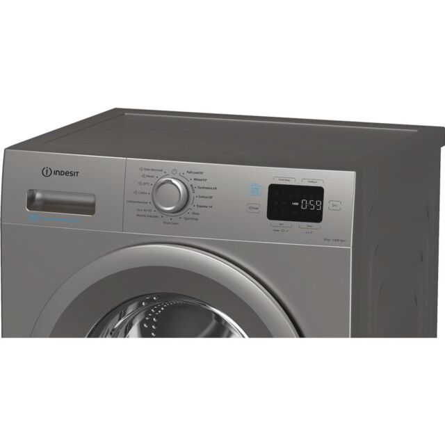 Indesit Push&Go IP 846S PUSH&GO UK 8kg Washing Machine - Silver