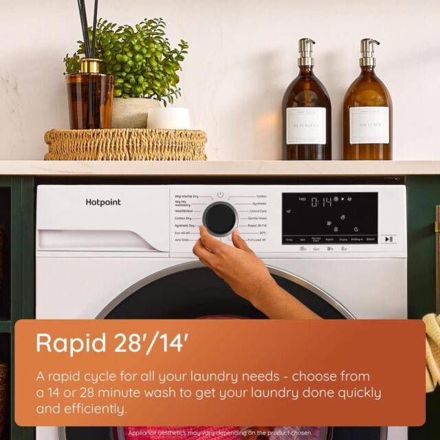 Hotpoint HBD9681ANTISTAINUK AntiStain Freestanding 9+6kg Washer Dryer - White