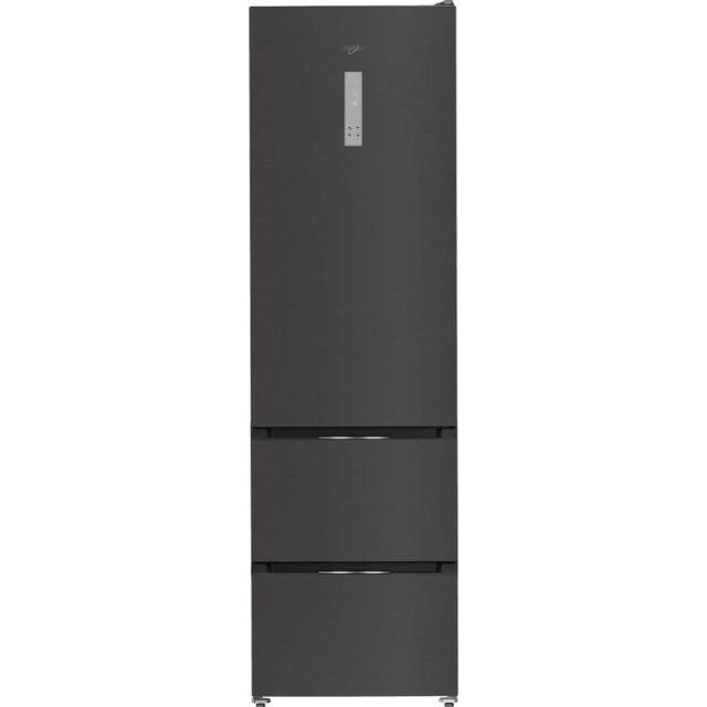 Whirlpool WHKF 6352 XBR5UK Dual No Frost 3 Door Fridge Freezer with 6th Sense - Dark Inox