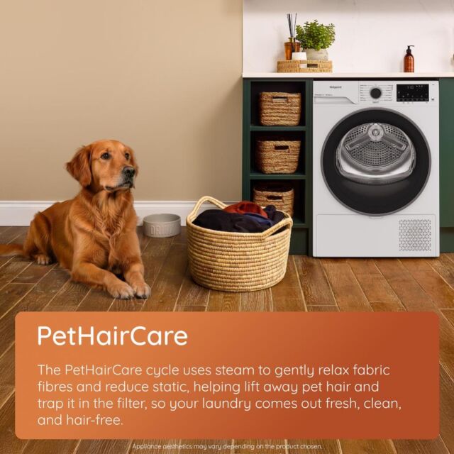 Hotpoint CHSD84MGGUK Freestanding 8kg Heat Pump Tumble Dryer with ColdGuard - Manhattan Gray