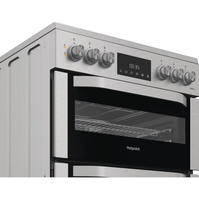 Hotpoint HDE6VDCAX 60cm Electric Cooker with Ceramic Hob