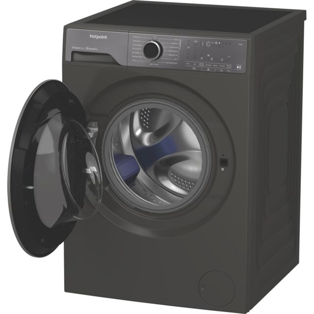 Hotpoint HP124GACAREUK 12kg 1400rpm Fabric Care Pro Washing Machine with HomeWhiz - Manhattan Grey