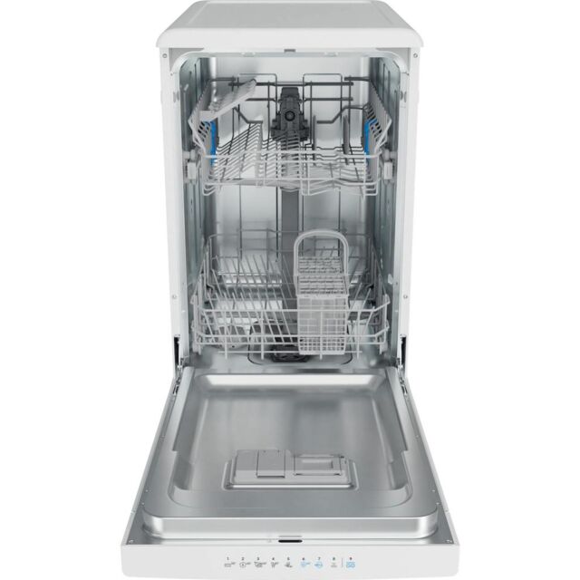 Indesit IN2FD10CS70WUK Freestanding 45cm Slimline Dishwasher with 10 Place Settings - White