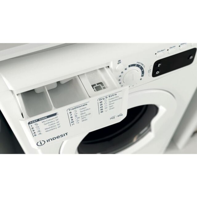Indesit EWDE 761483 W UK Freestanding Washer Dryer - White