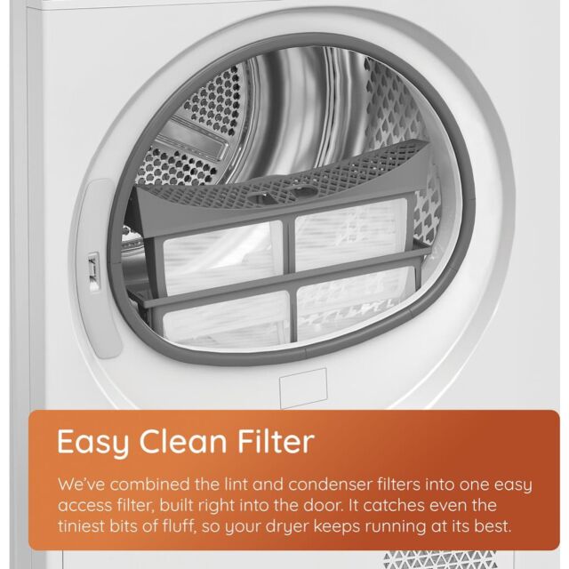 Hotpoint CHSD83MWWUK Freestanding 8kg Heat Pump Tumble Dryer with ColdGuard - White
