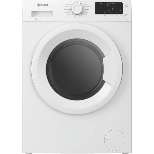 Indesit IDP9646PUSHGOUK 9kg Wash 6kg Dry Push&Go Washer Dryer with Steam - White