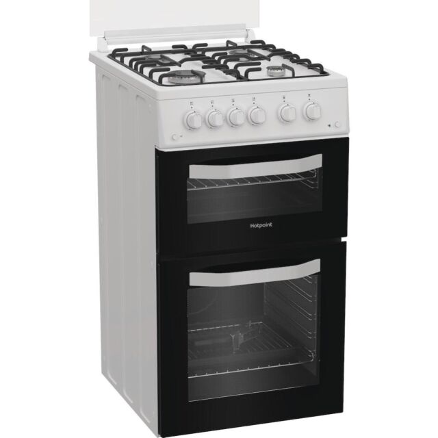 Hotpoint HTG5GCWL Freestanding 50cm Gas Cooker - White