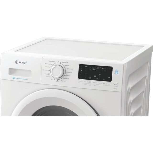 Indesit IDP9646PUSHGOUK 9kg Wash 6kg Dry Push&Go Washer Dryer with Steam - White