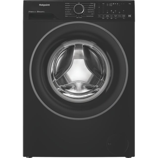Hotpoint Fabric Care 12kg 1400rpm Washing Machine with HomeWhiz - Black