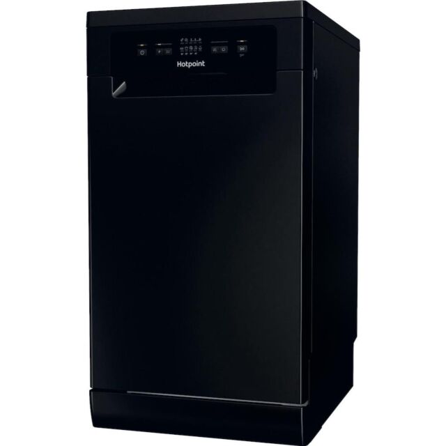 Hotpoint HP2FD10CS90BUK 10 Place Setting Freestanding Slimline Dishwasher with Rapid Wash - Black