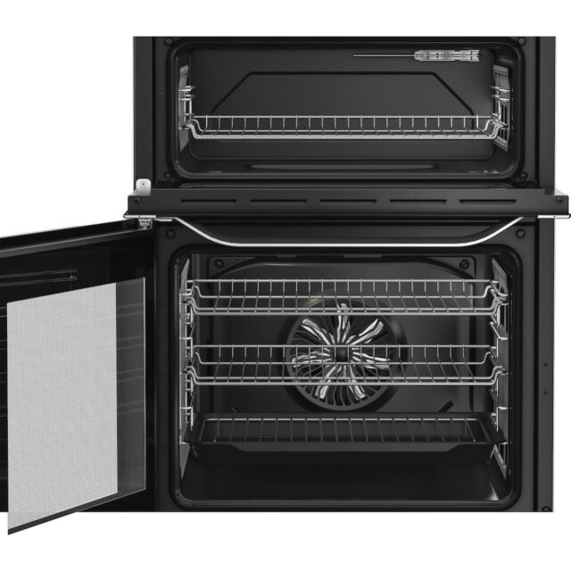 Hotpoint HDE6IDC2X Freestanding 60cm Induction Double Cooker - Inox