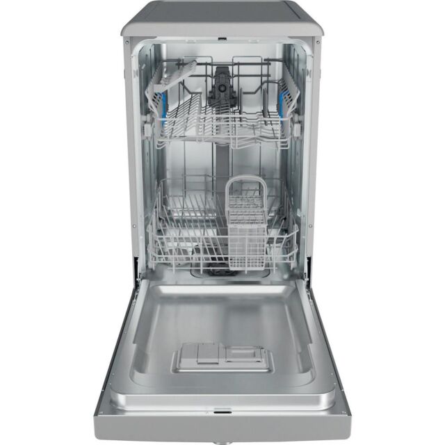 Indesit IN2FE10CS90SUK Freestanding 45cm Slimline Dishwasher with 10 Place Settings - Silver
