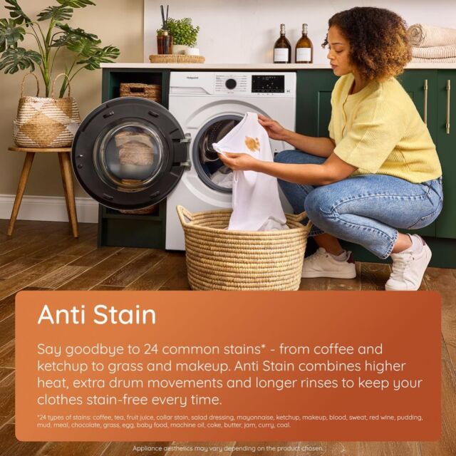 Hotpoint HBD9681ANTISTAINUK AntiStain Freestanding 9+6kg Washer Dryer - White