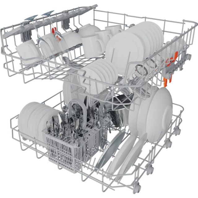 Hotpoint Full Size Freestanding Dishwasher - Inox - 14 Place Settings  - E rated - H2F HL626 X UK
