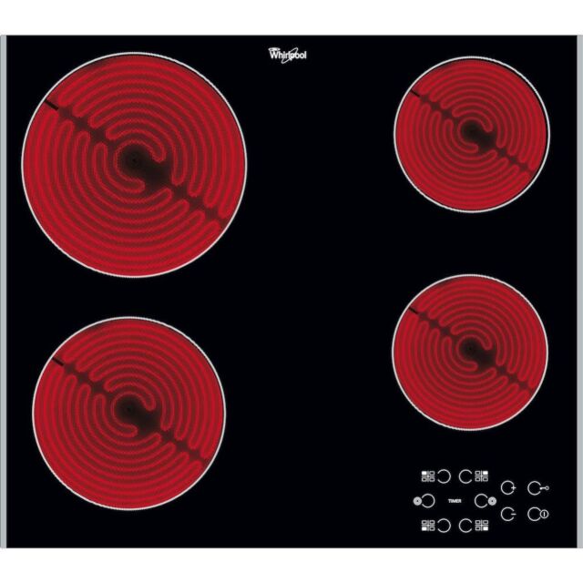 Whirlpool AKT 8090 LX Ceramic Hob 4 Zones 60cm - Black