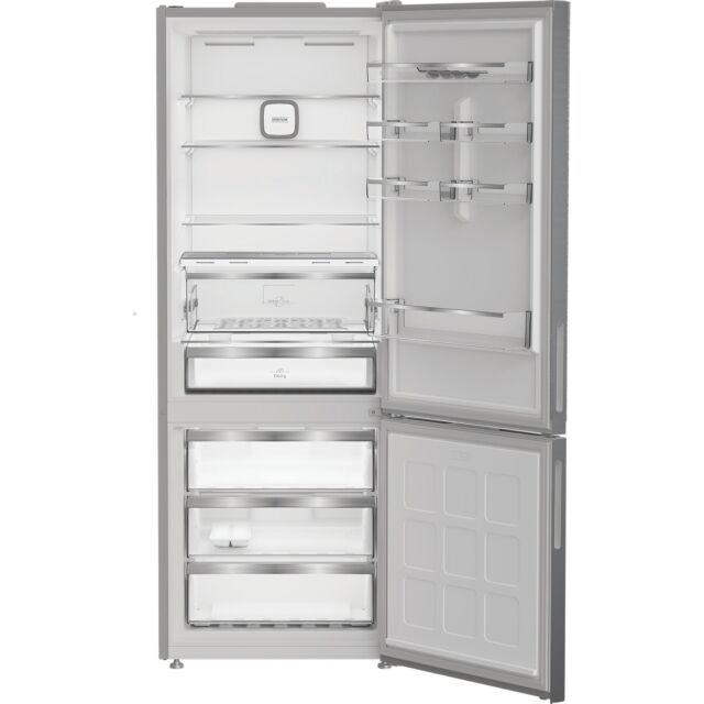 Hotpoint HPK26493XP5UKV 490L Freestanding 70/30 Dual No Frost Fridge Freezer with VitalCare - Brushed Steel