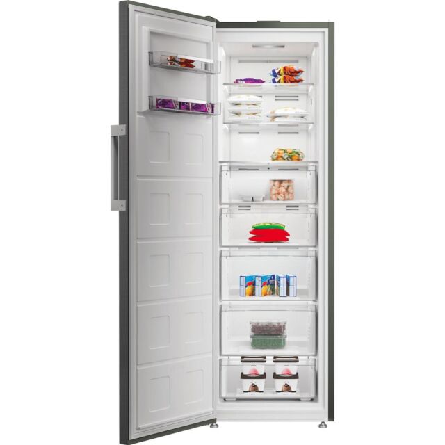 Hotpoint HPMFF6312XBR4UK Frost Free Tall Freezer - Dark Inox