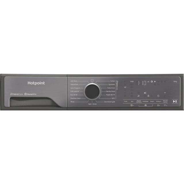 Hotpoint HP105GACARE Freestanding Fabric Care 10kg 1400rpm Washing Machine - Graphite