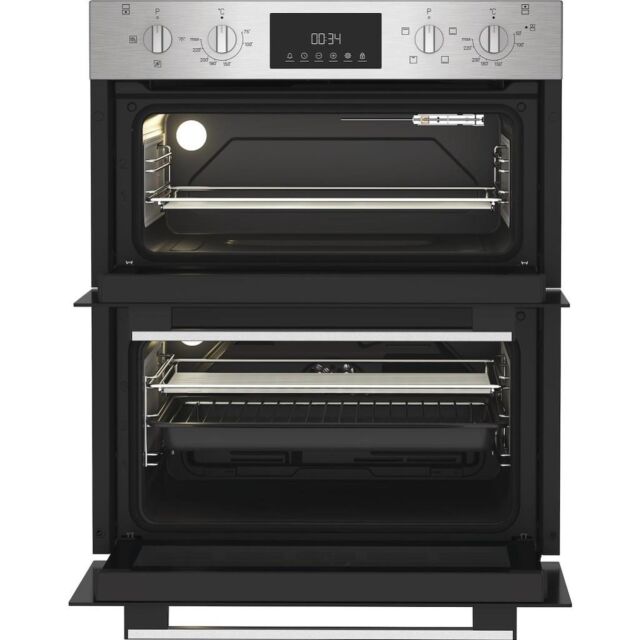 Indesit DUI12DIX Built-In Double Oven - Inox