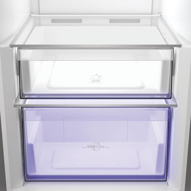 Hotpoint HPMLF6442XBR4UK 365L Freestanding Frost Free Tall Larder Fridge - Dark Inox