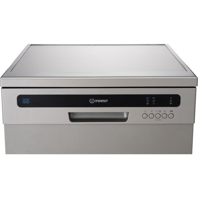 Indesit IN2FE13CNO7SUK 13 Place Setting Push&Go Freestanding Full Size Dishwasher - Silver