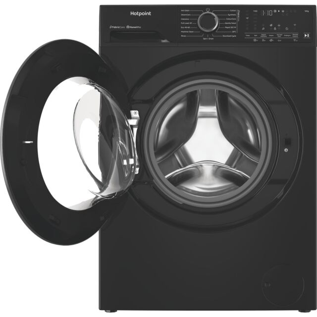 Hotpoint Fabric Care 12kg 1400rpm Washing Machine with HomeWhiz - Black