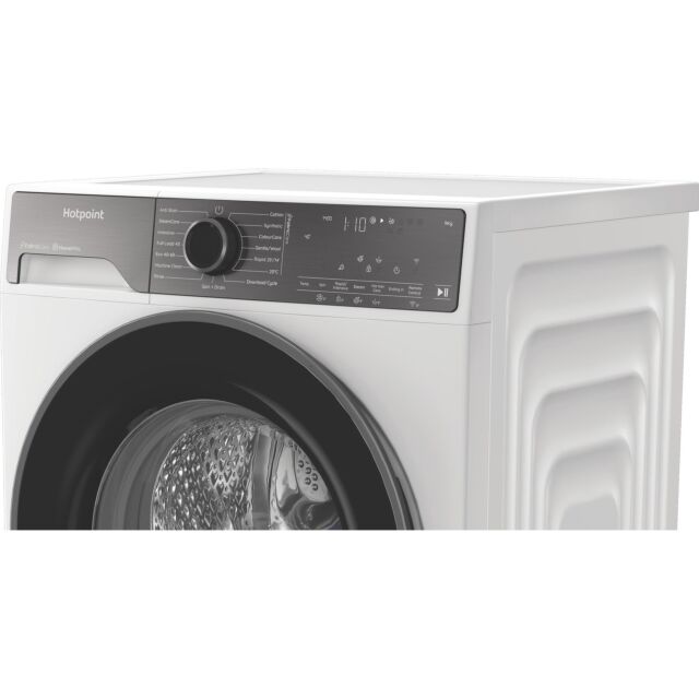 Hotpoint HB93WWCAREUK Fabric Care Freestanding 9kg 1400rpm Washing Machine with HomeWhiz - White