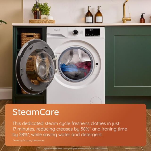 Hotpoint H101BANTISTAINUK AntiStain Freestanding 10kg Washing Machine with Steam