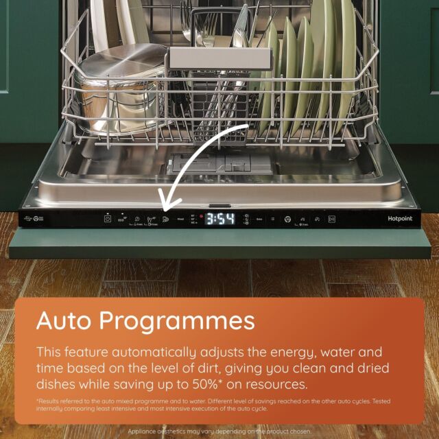 Hotpoint H5PC15M6UK 60cm Semi-Integrated Dishwasher - Stainless Steel