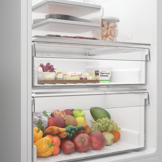 Hotpoint HPMLS1411W4UK 367L Freestanding Tall Larder Fridge - White