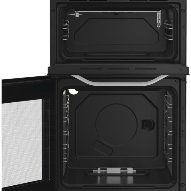 Hotpoint HTG5GCW Freestanding 50cm Gas Double Cooker - White