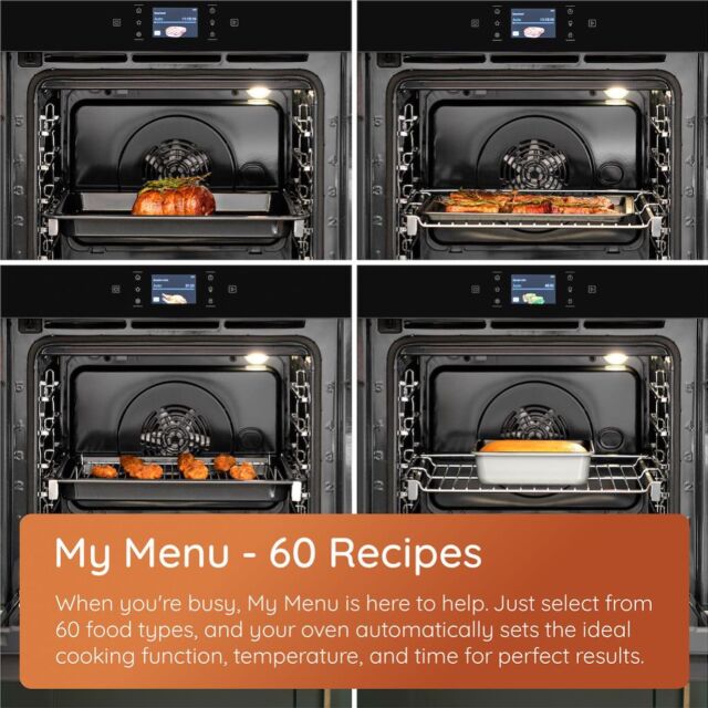 Hotpoint HOI68PT1SBUKC Class 6 60cm Built-In Single Pyrolytic Oven with ActiveMultiflow and Air Fry - Black